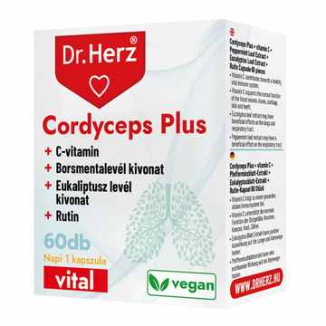 DR HERZ CORDYCEPS PLUS + C-VITAMIN 60 DB KAPSZULA