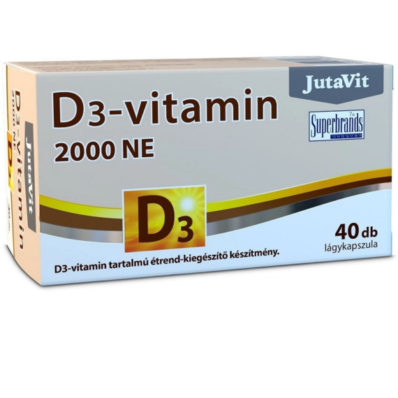 JutaVit D3-vitamin 2000NE (50µg) lágykapszula 40db