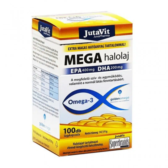 JutaVit MEGA halolaj Omega-3 100db