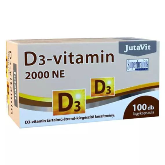 JutaVit D3-vitamin 2000NE (50µg) lágykapszula 100db