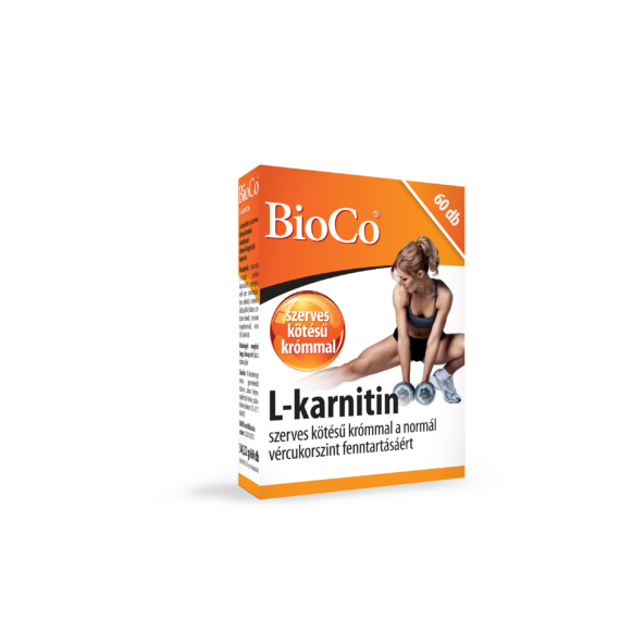 BIOCO L-KARNITIN 500MG SZERVES KÖTÉSŰ KRÓMMAL 60 DB