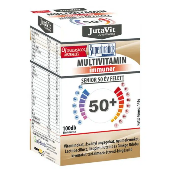 JutaVit Multivitamin 50 év felettieknek, 100db
