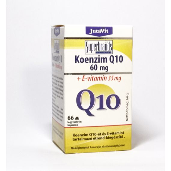 JutaVit Koenzim Q10 60mg + E-vitamin 35mg 66 db