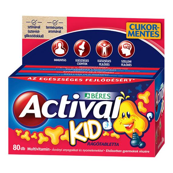 Actival Kid rágótabletta 80x