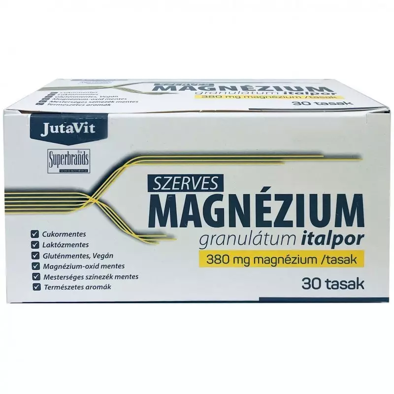 JutaVit Szerves Magnézium granulátum italpor – 30 tasak